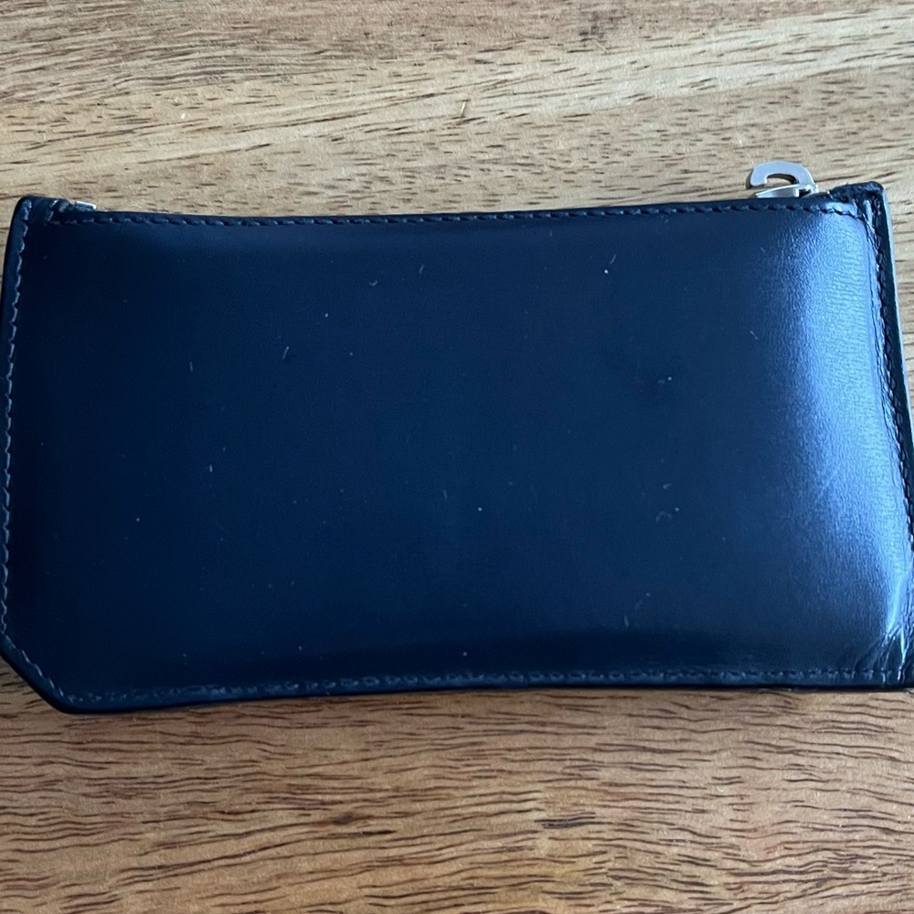 YSL // Navy Card Case - Picture 4 of 4